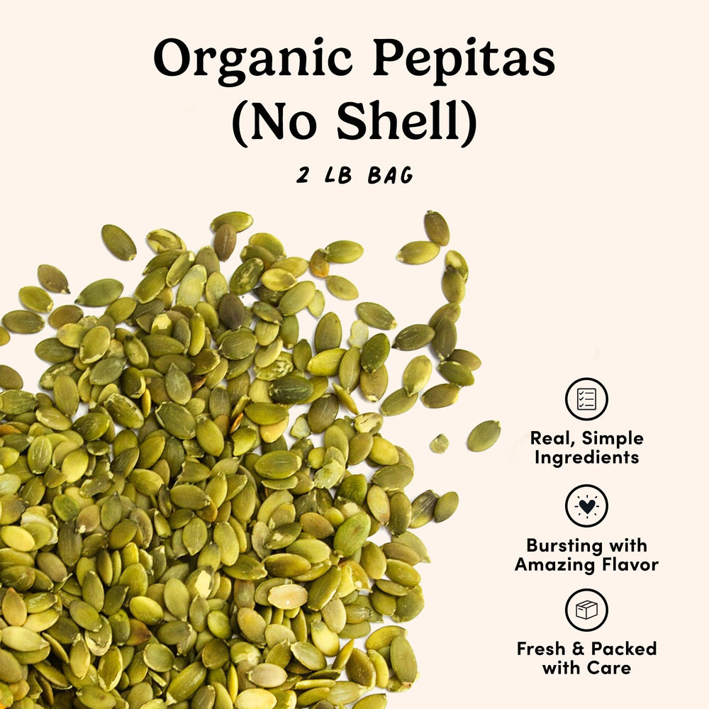 Nuts.com Pepitas high protein snack for workouts and on the go