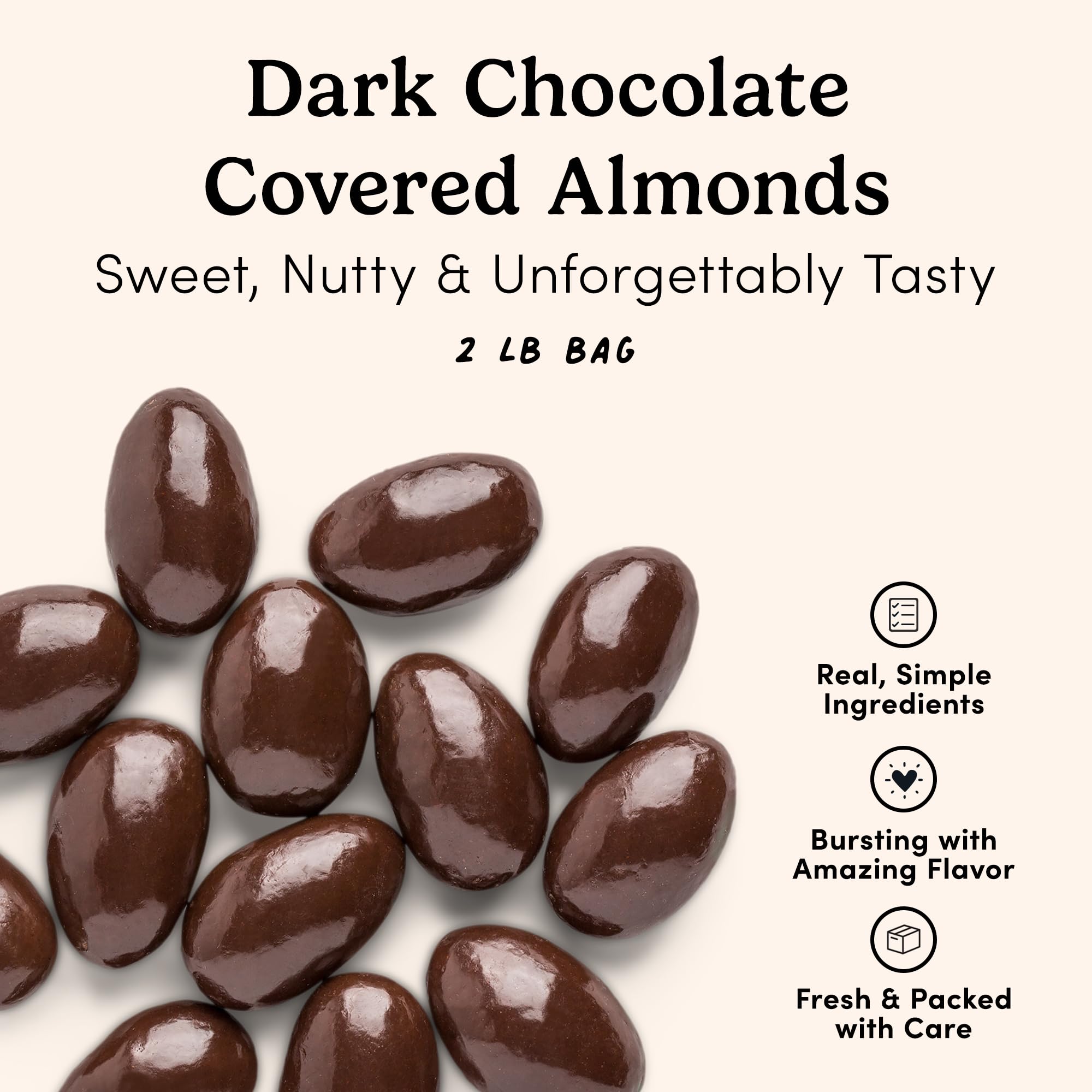 Nuts.com resealable bag preserves freshness for home or on-the-go snacking.