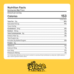 Creamy, buttery texture of Nuts.com cashews adds rich flavor.
