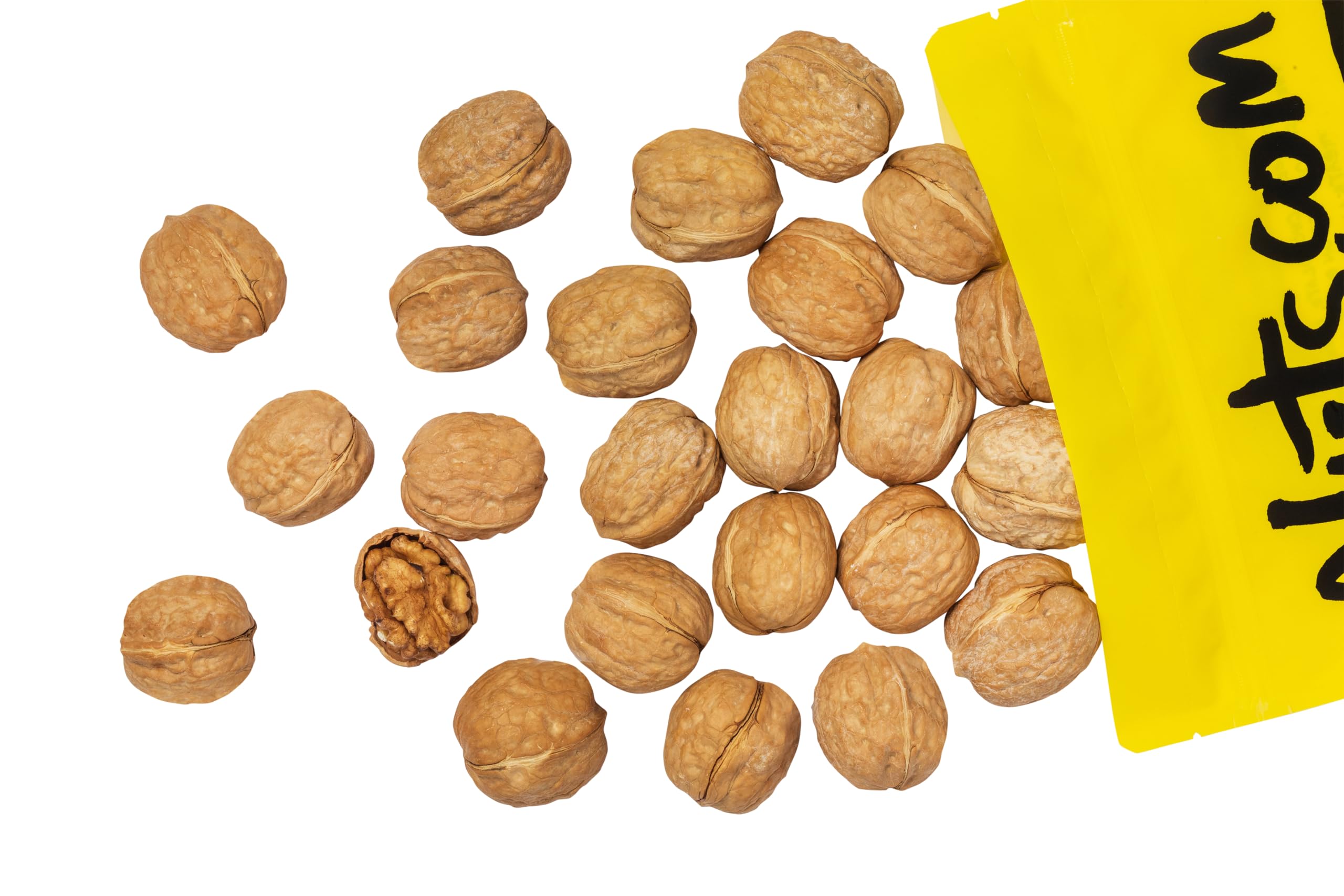 Nuts.com walnuts shell crack close-up demonstrates easy access to crunchy, buttery kernels.