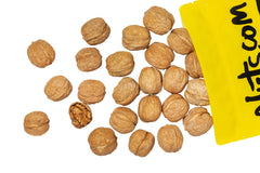 Nuts.com walnuts shell crack close-up demonstrates easy access to crunchy, buttery kernels.