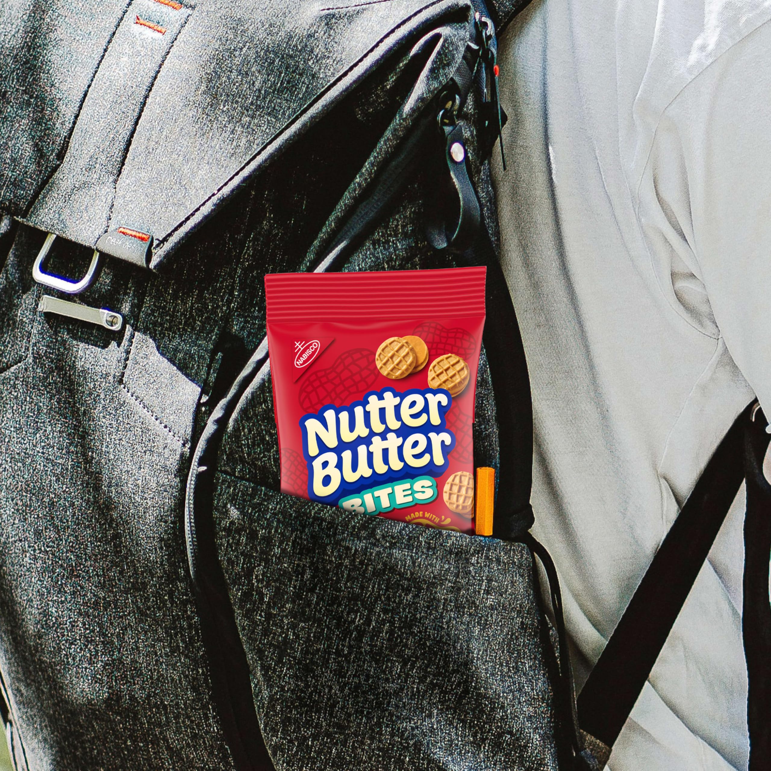 Nutter Butter Bites ready for milk dipping moments