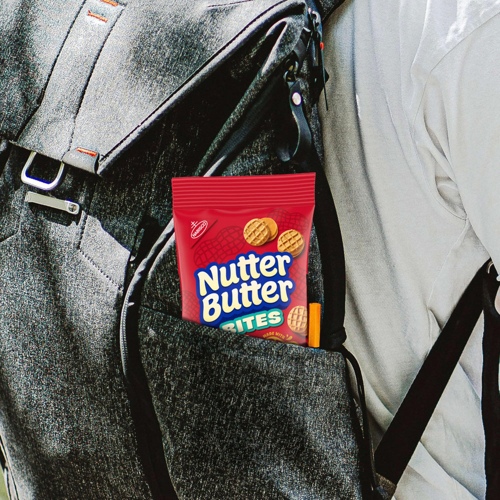 Nutter Butter Bites ready for milk dipping moments