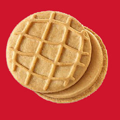 Nutter Butter creamy filling contrasts with crunchy wafers for satisfying texture.