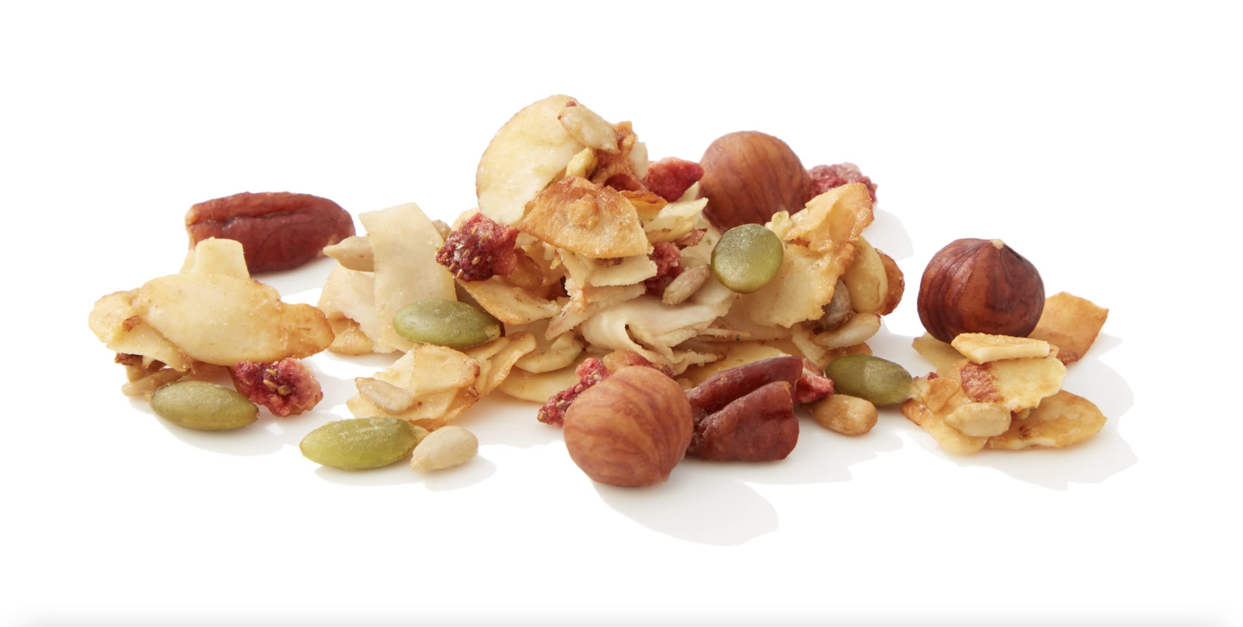 NuTrail granola on yogurt parfait adding texture and flavor.