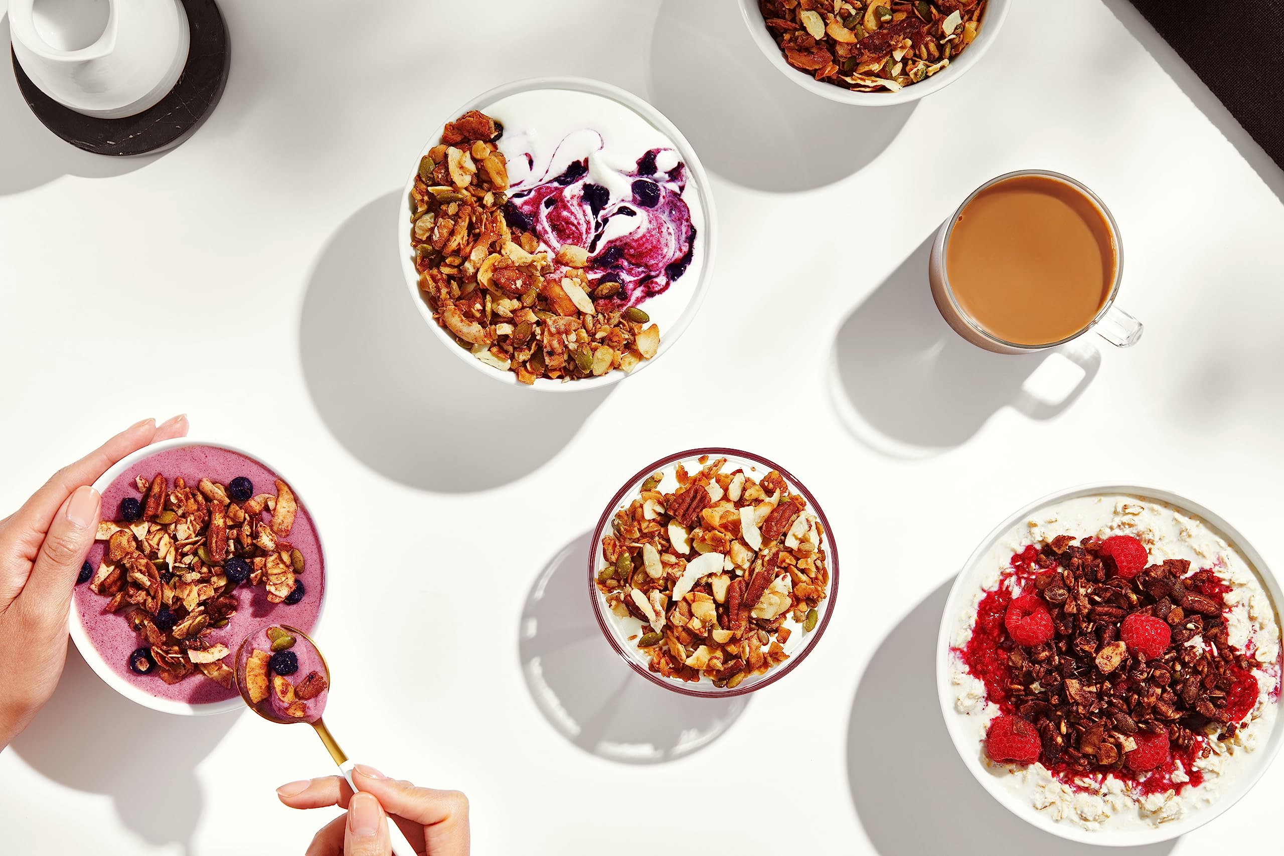 NuTrail on-the-go granola snack for busy mornings.
