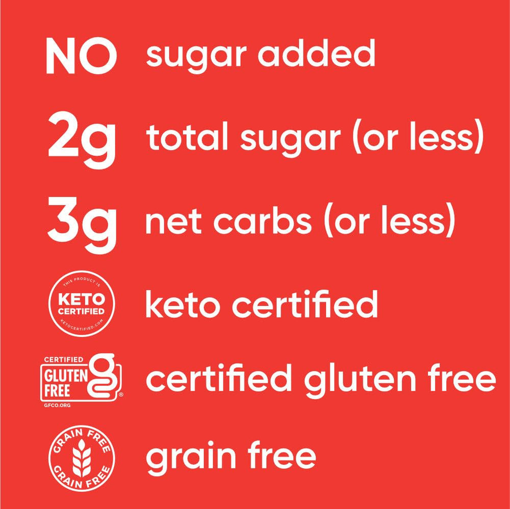 NuTrail Vanilla Strawberry packaging showcasing gluten-free, keto-friendly granola.