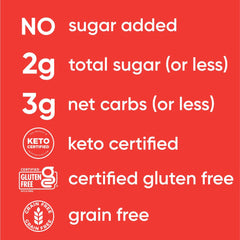 NuTrail Vanilla Strawberry packaging showcasing gluten-free, keto-friendly granola.