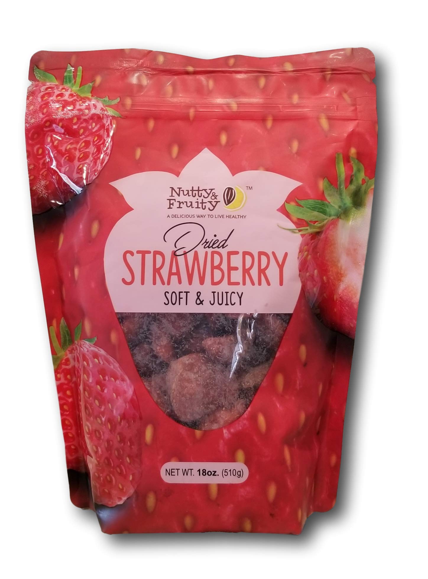 Nutty and Fruity dried strawberry soft-juicy-slice for a naturally sweet, on-the-go snack.