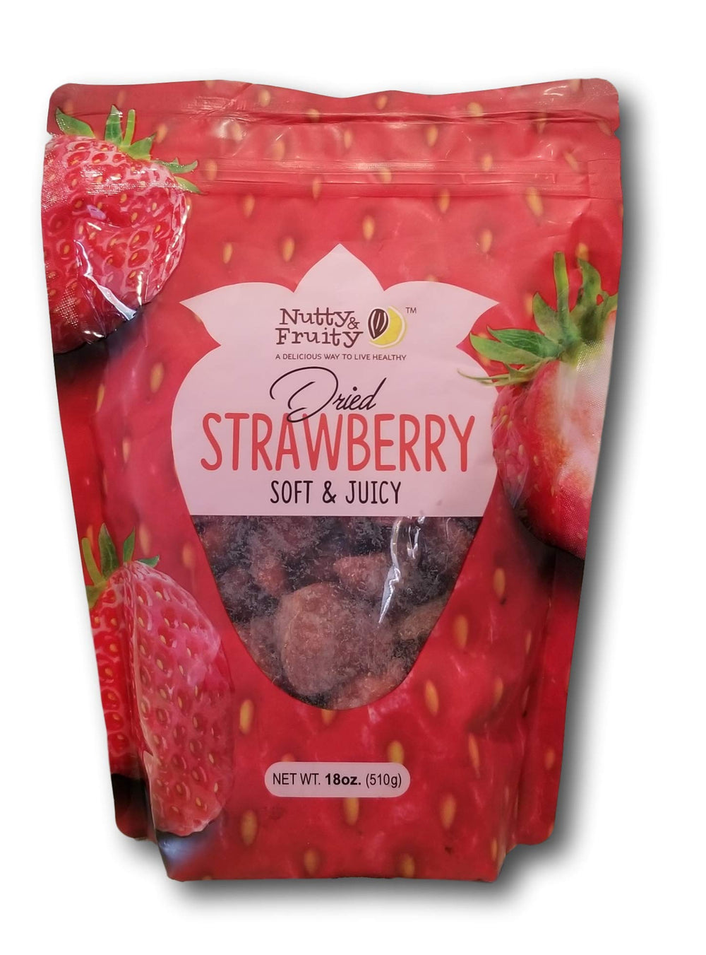 Nutty and Fruity dried strawberry soft-juicy-slice for a naturally sweet, on-the-go snack.