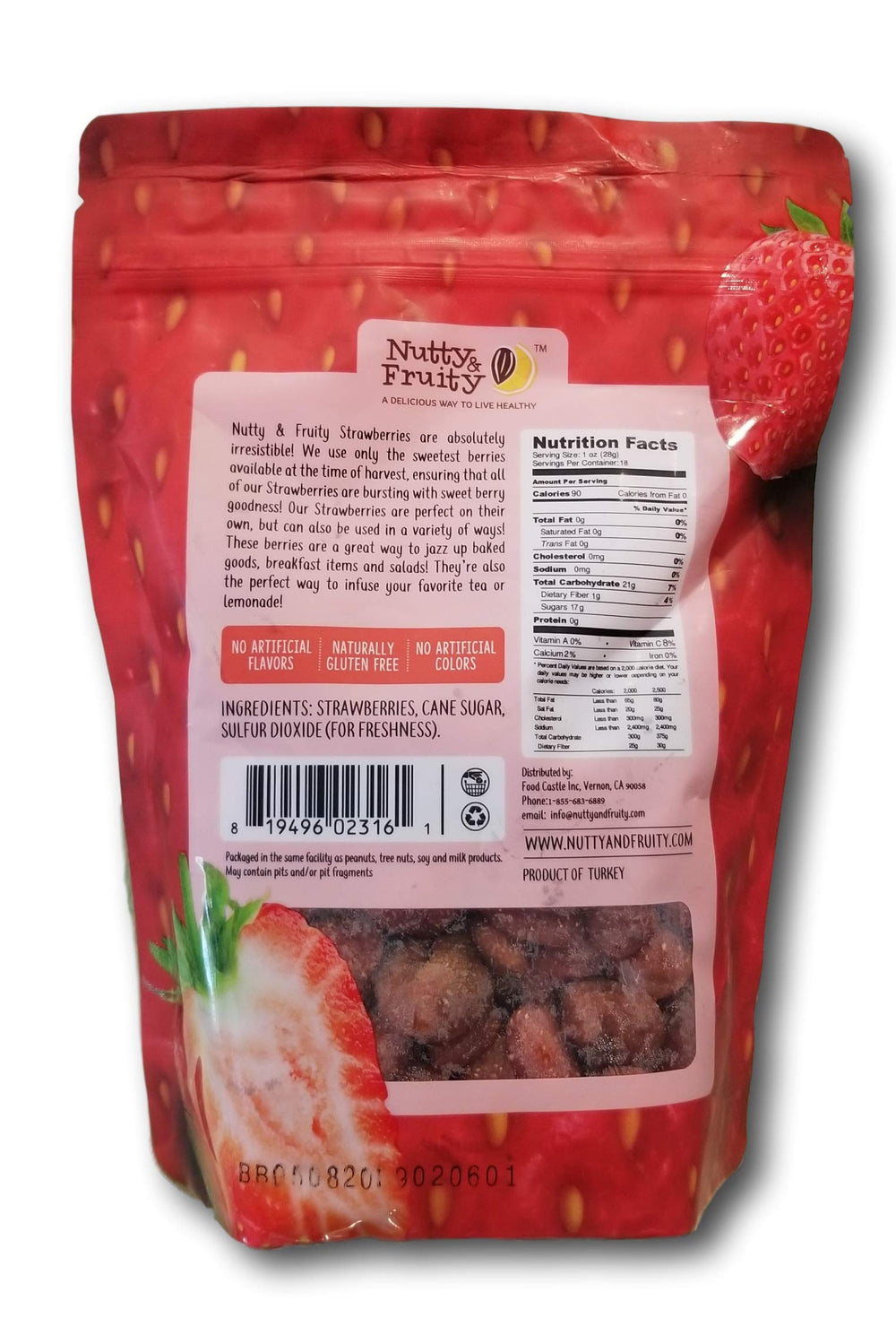 Nutty and Fruity dried strawberry soft-juicy-slice ideal in yogurt or trail mixes.