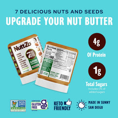 NuttZo Keto almond coconut butter in bowl—creamy, flavorful base for desserts.