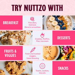 NuttZo Power Fuel swirl into a smoothie for a plant-based energy boost.