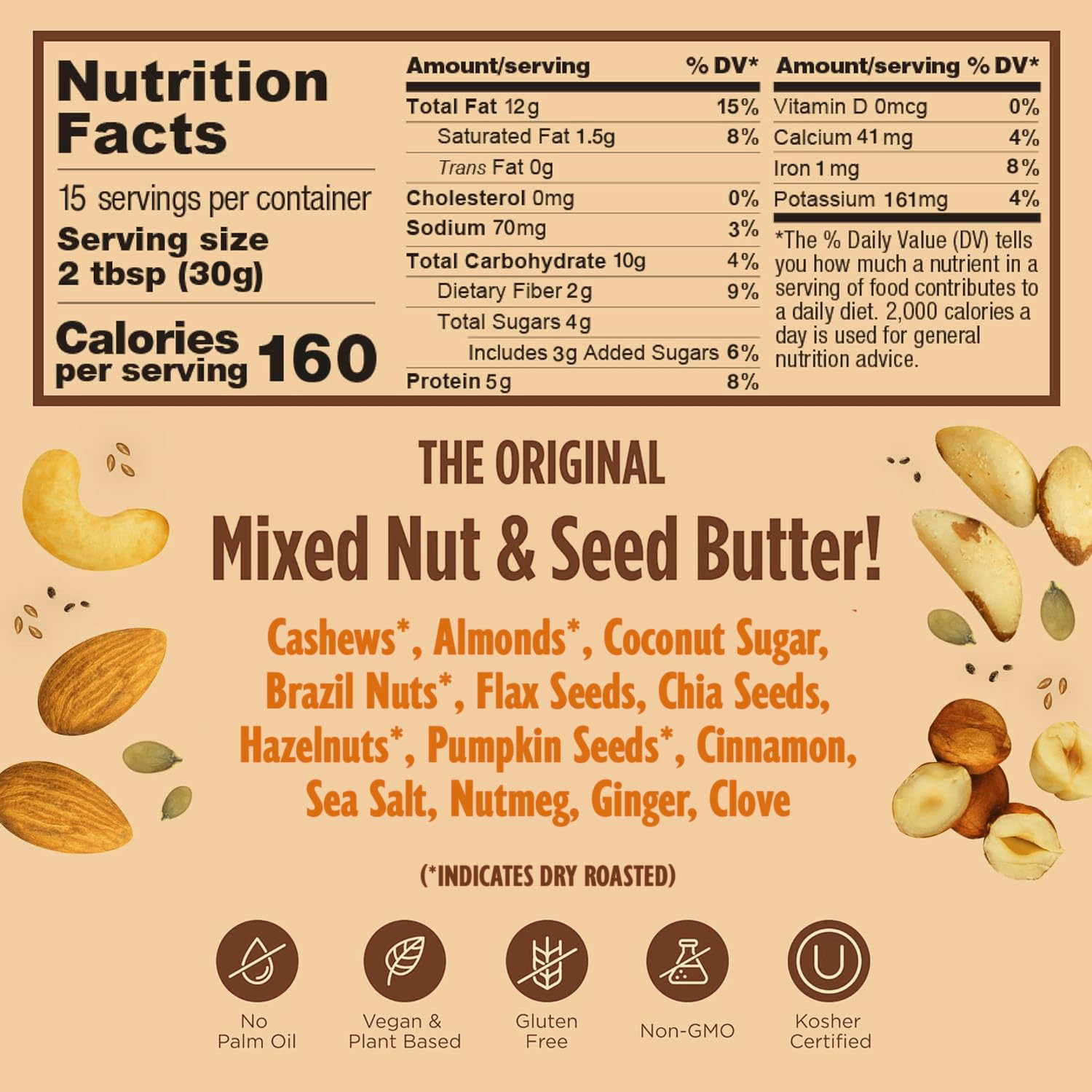 NuttZo Pumpkin Spice Power Fuel close-up highlighting seven-nut seeds blend