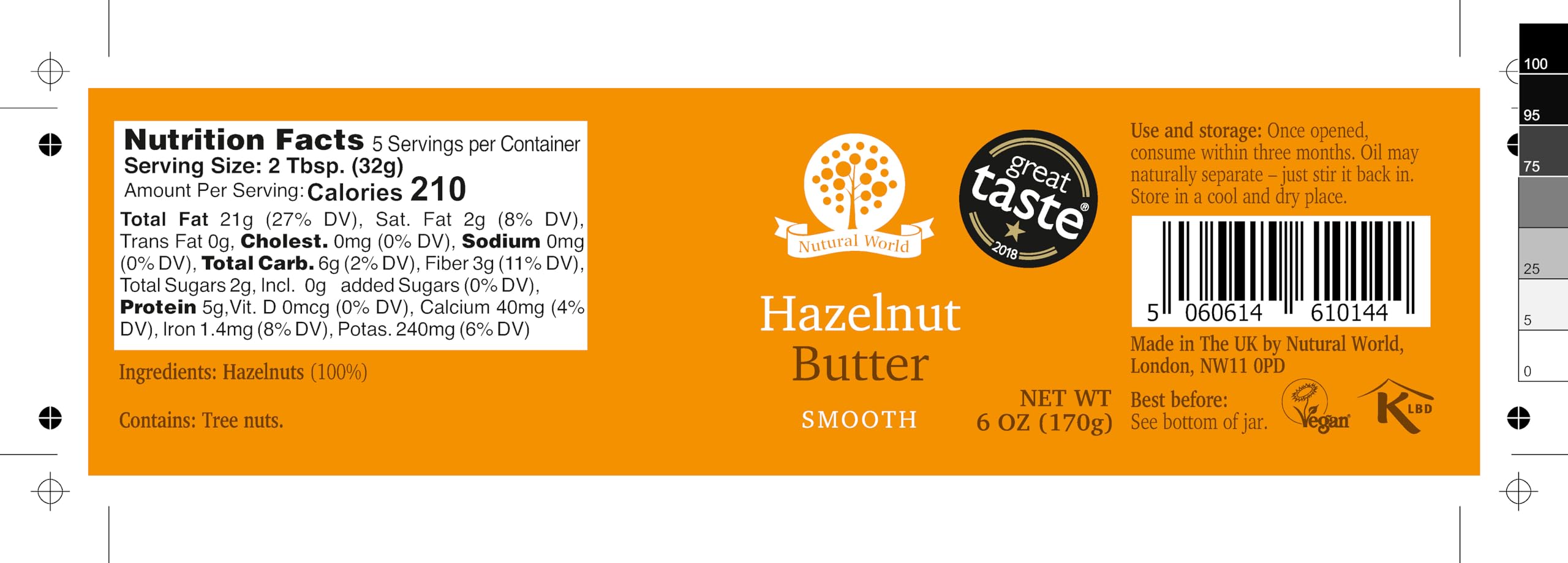 Nutural World smooth hazelnut butter drizzle on ice cream for depth