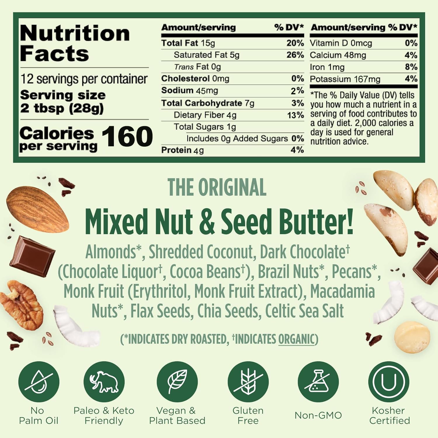 NuttZo Keto 7-nut blend closeup highlighting texture for snacking