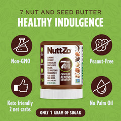 NuttZo Keto spread on fruit slices for a quick snack