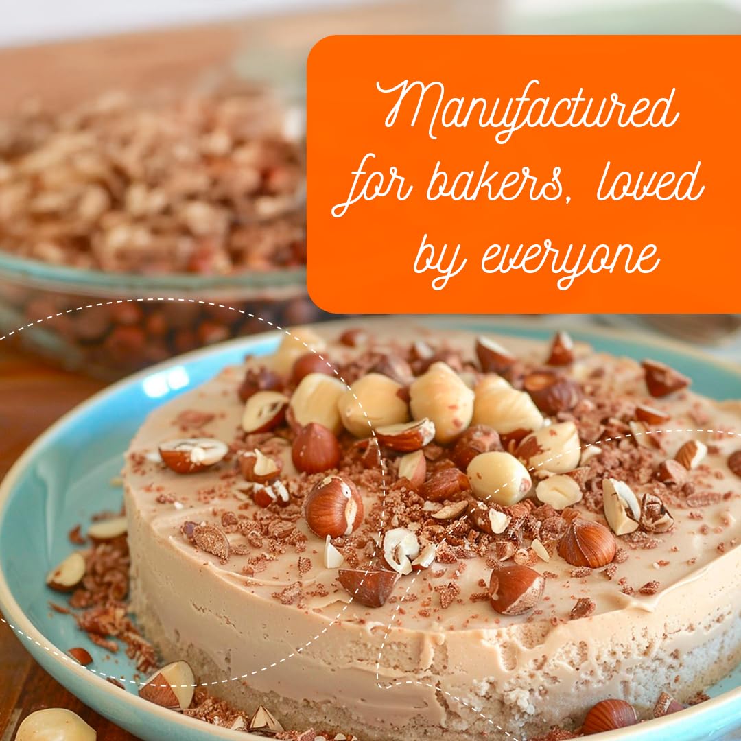 Nuuva Buono hazelnut spread used as a dessert filling for bars and pastries.