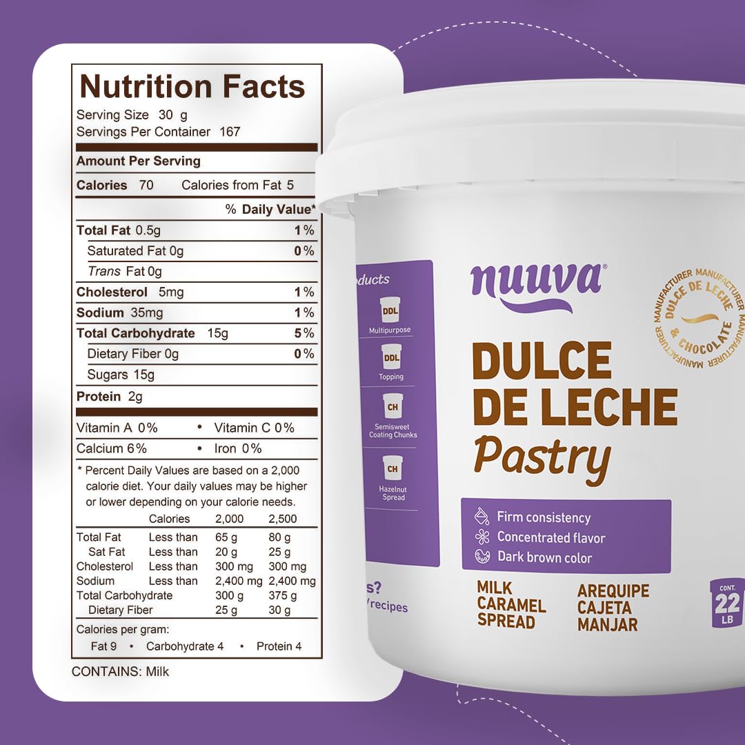 Nuuva Pastry Dulce de Leche used for dessert decoration and appeal.