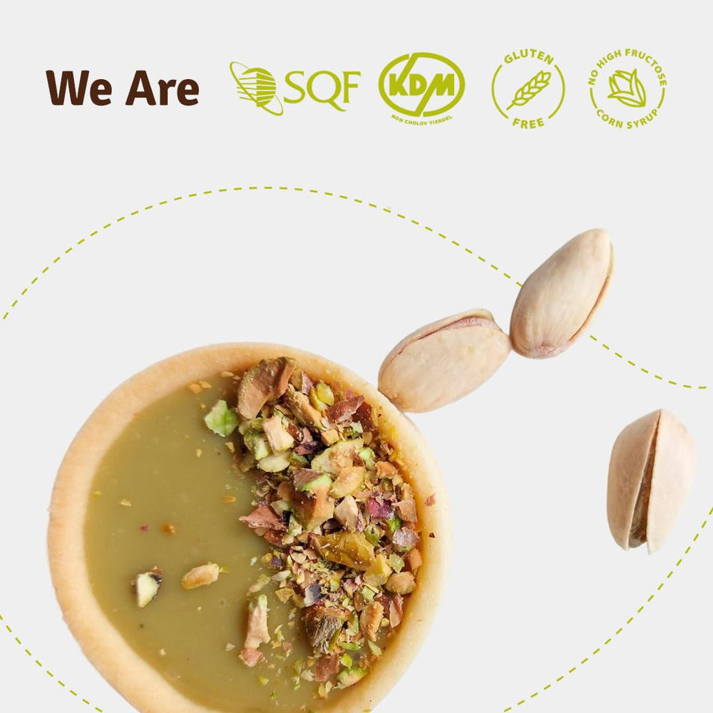 Nuuva Pistachio Spread as a dessert creation base for imaginative recipes.