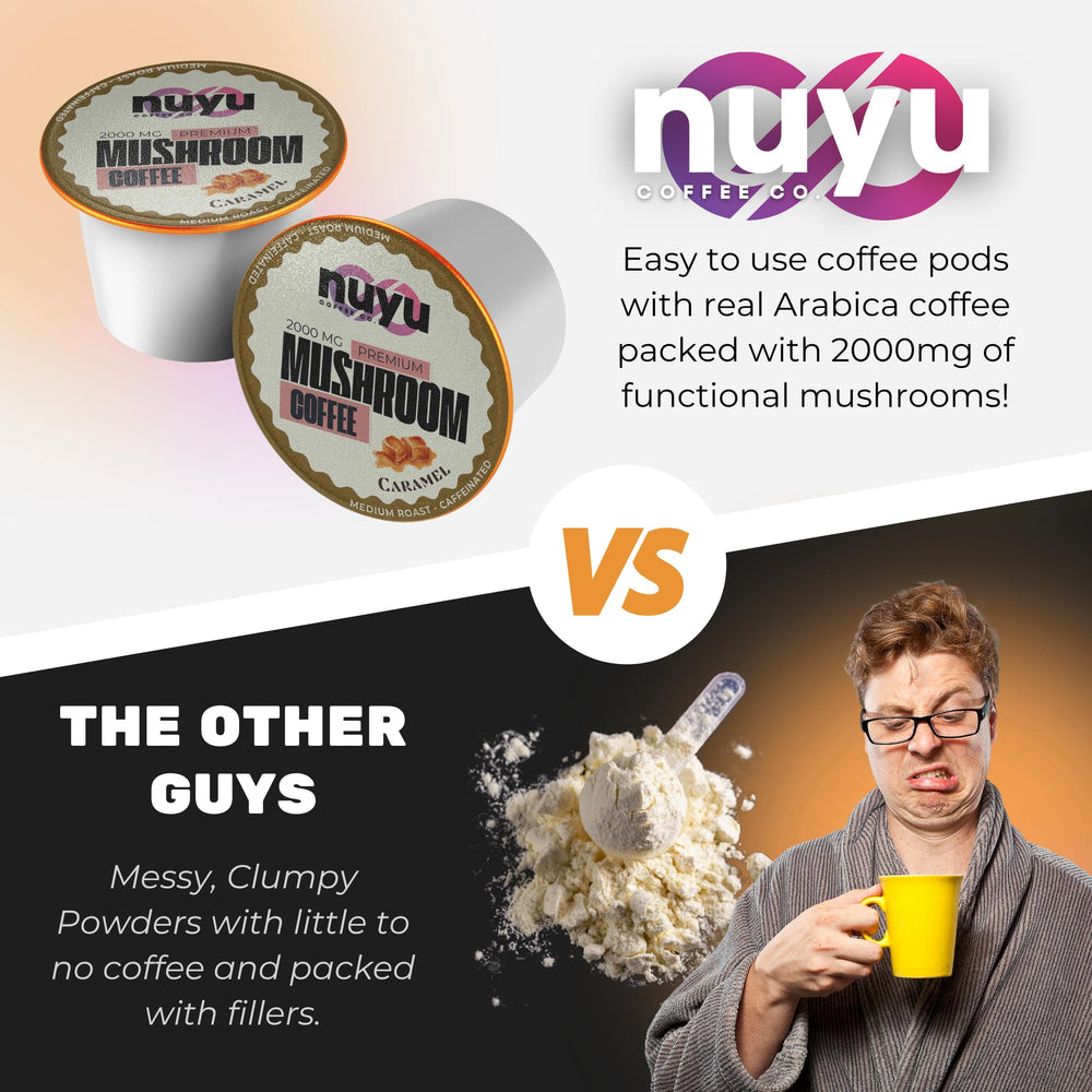 Nuyu Lion's Mane blend with supporting mushrooms for daily focus