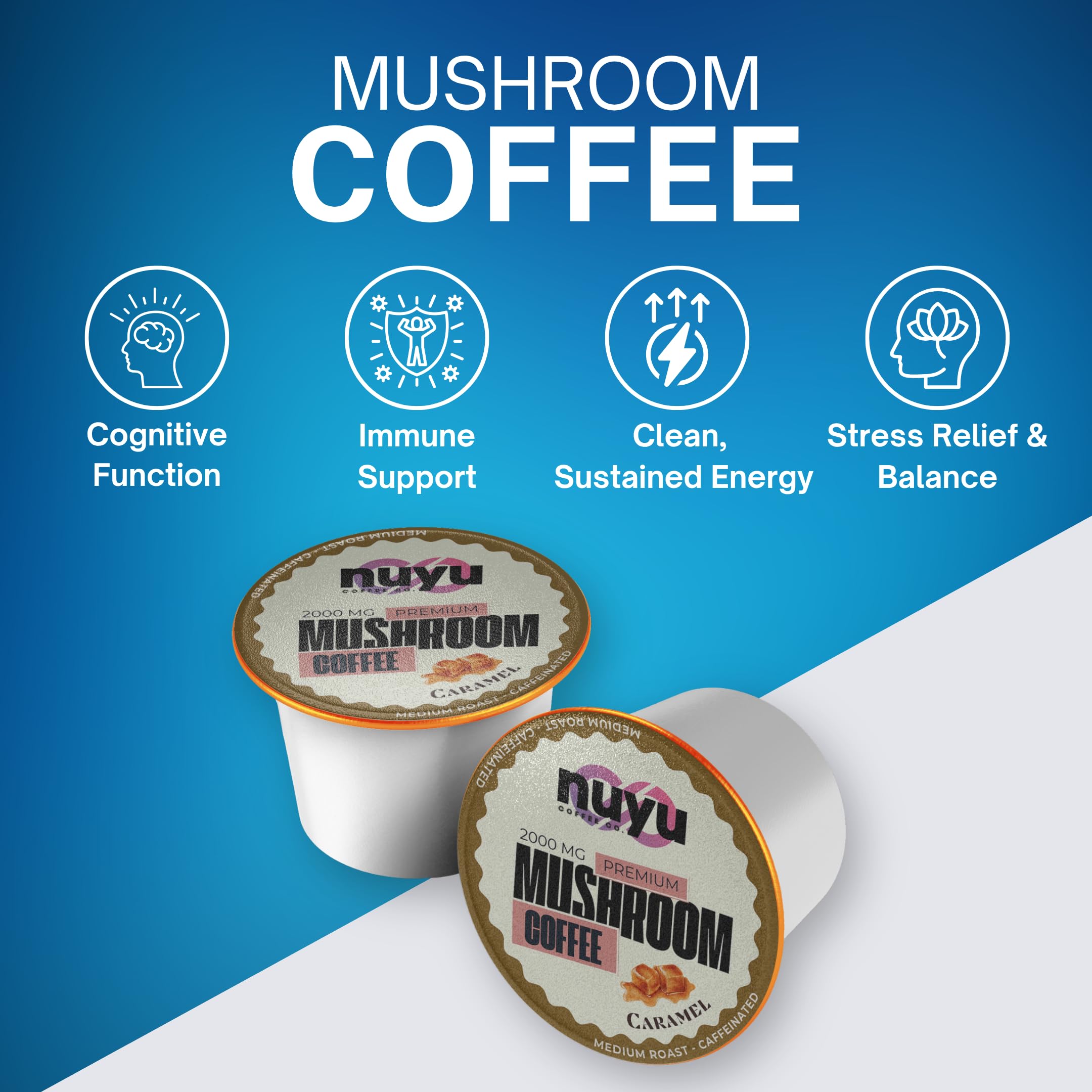 Nuyu coffee in cup emphasizes aroma and focus-friendly blend