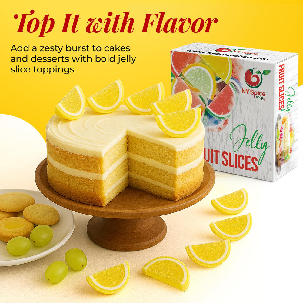 NY Spice Shop bulk candy display of lemon slices for events
