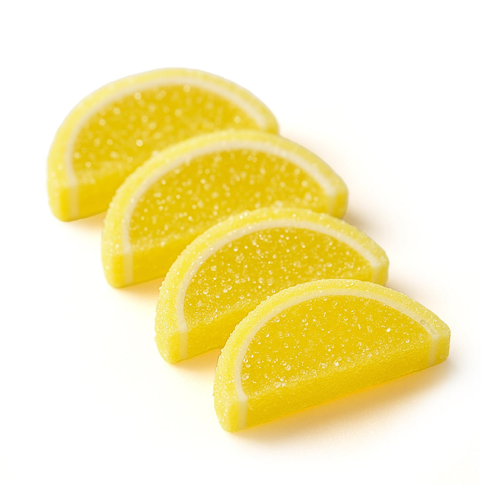 NY Spice Shop cake decoration using lemon jelly slices on dessert