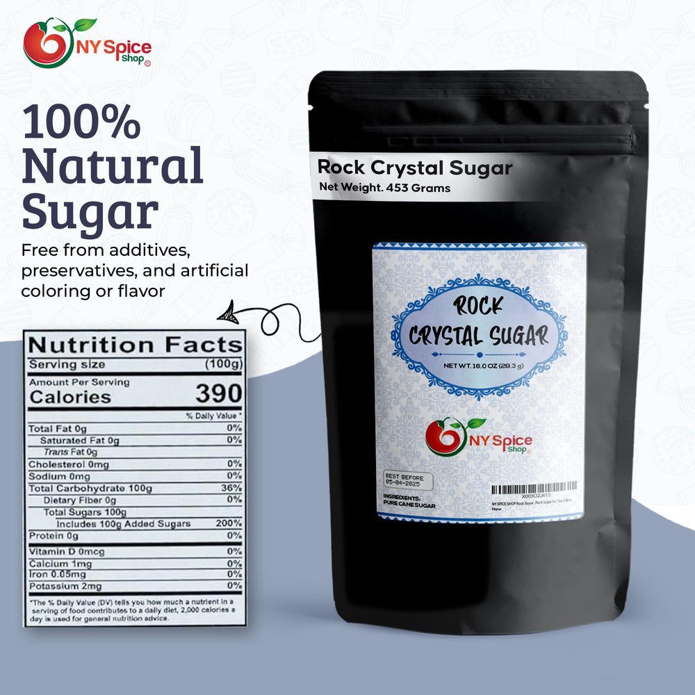 NY Spice Shop rock sugar baking crystals enhance desserts with sparkling texture.