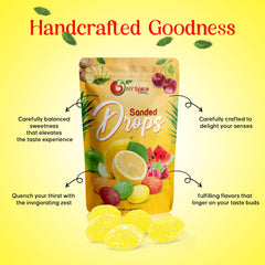 Bulk display of NY Spice Shop Sanded Lemon Drops in a 1 lb bag