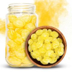 NY Spice Shop Sanded Lemon Drops pack shows tangy-sweet lemon candy for snacking