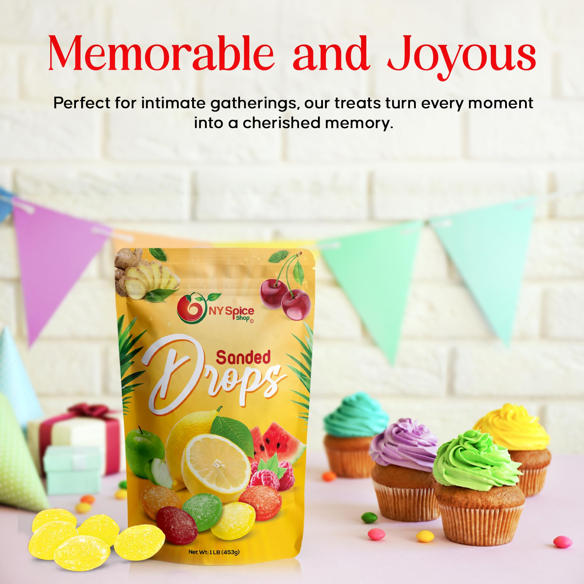 Prep ideas for NY Spice Shop Sanded Lemon Drops in desserts and drinks