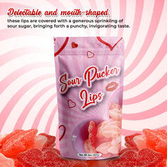 NY Spice Shop Sour Pucker gummies in pink and red colors ideal for celebrations.