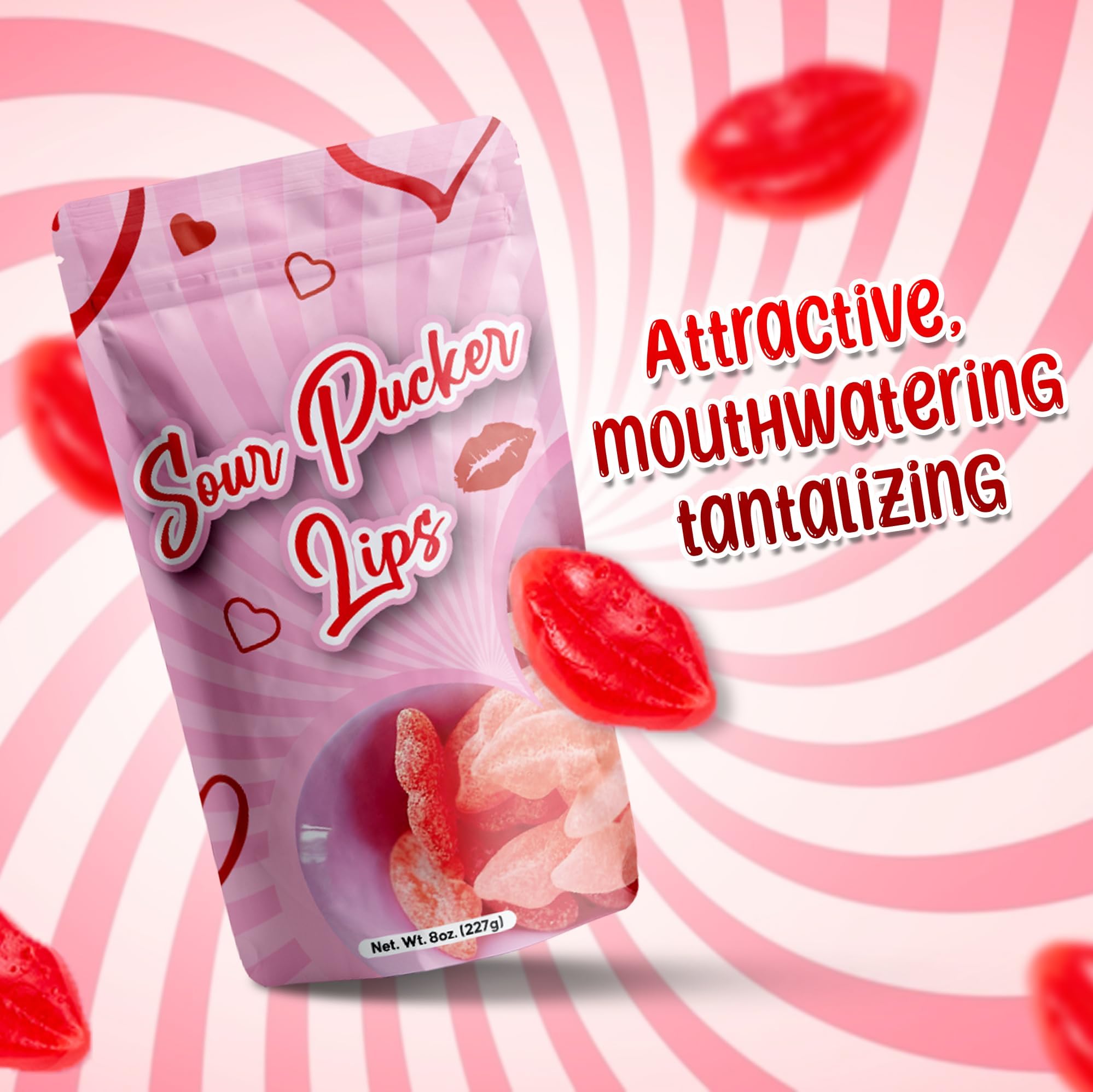 NY Spice Shop Sour Pucker gummies included in party tray mixes.