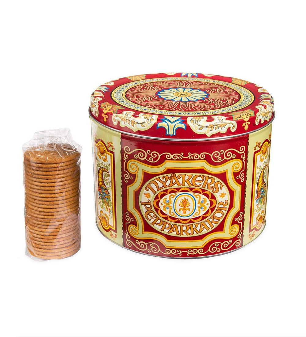 Nyakers Gingersnaps label highlighting vegan and gluten-free options.