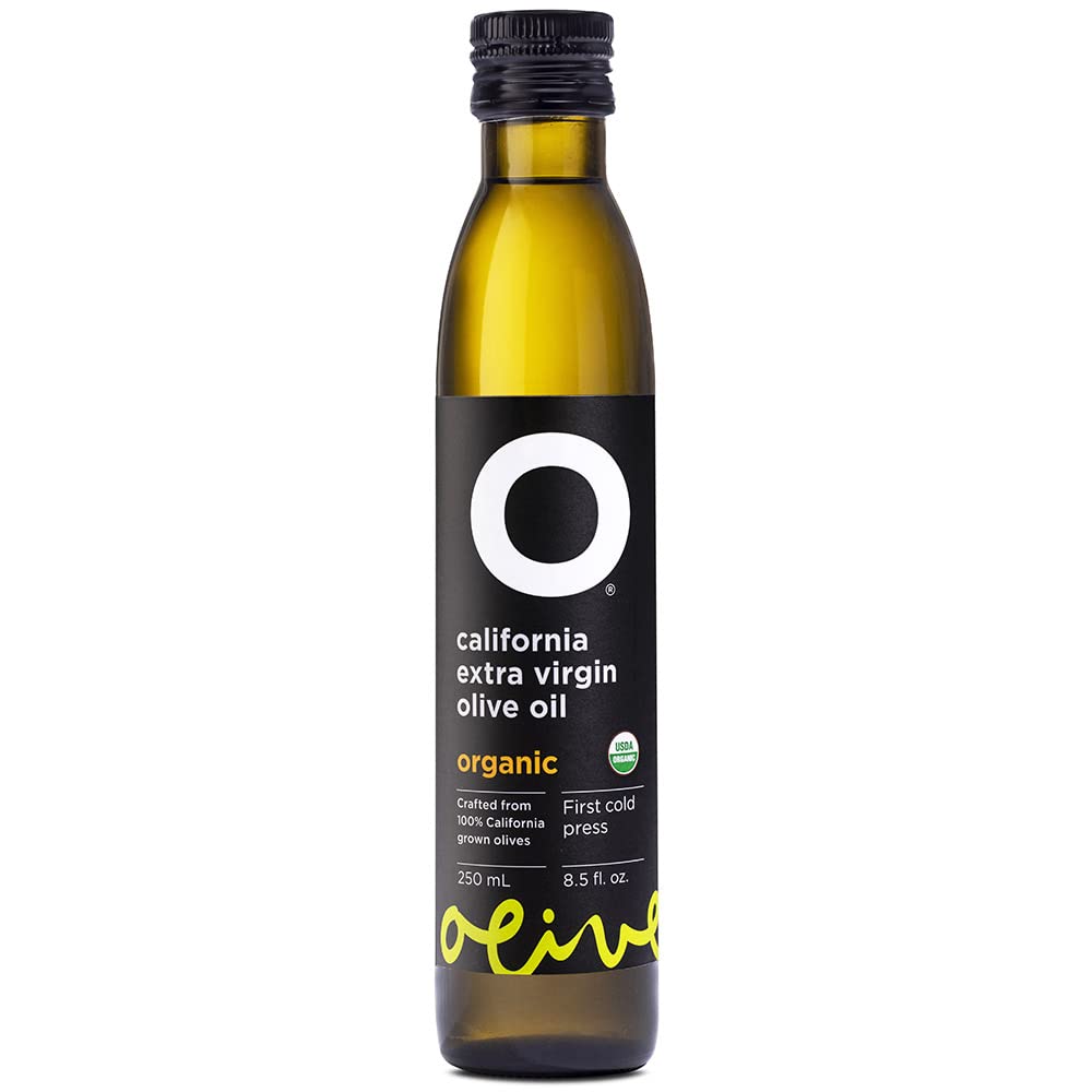 O Olive Oil California Organic EVOO bottle label front for premium kitchen use