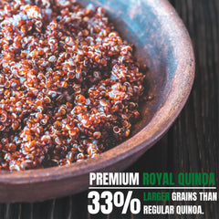 OA QUINOA Greenfit Royal Red Quinoa salad bowl for energy and balance.