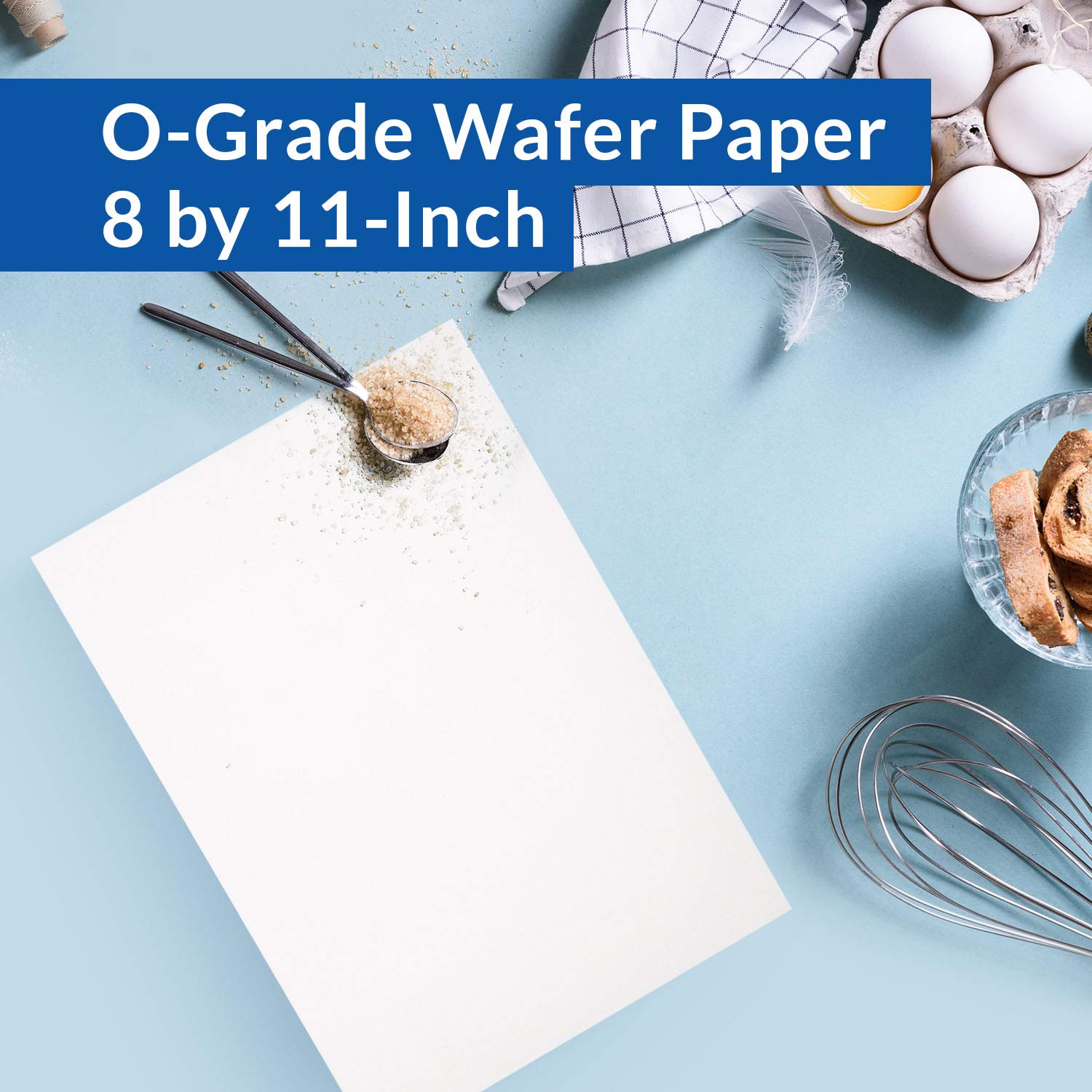 Oasis Supply wafer paper in pack, sugar-free and tasteless for flavor-preserving designs.