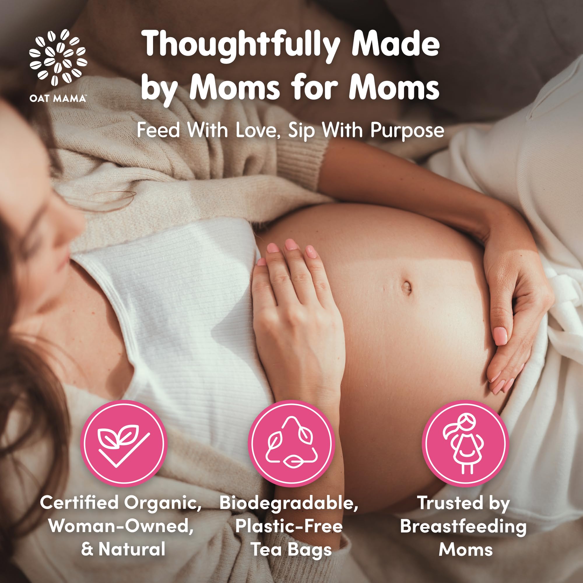 Oat Mama moms love lactation tea packaging and daily rituals.