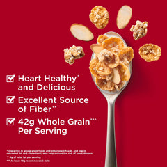 Oatmeal Crisp whole-grain portrayal indicates 42g per serving.