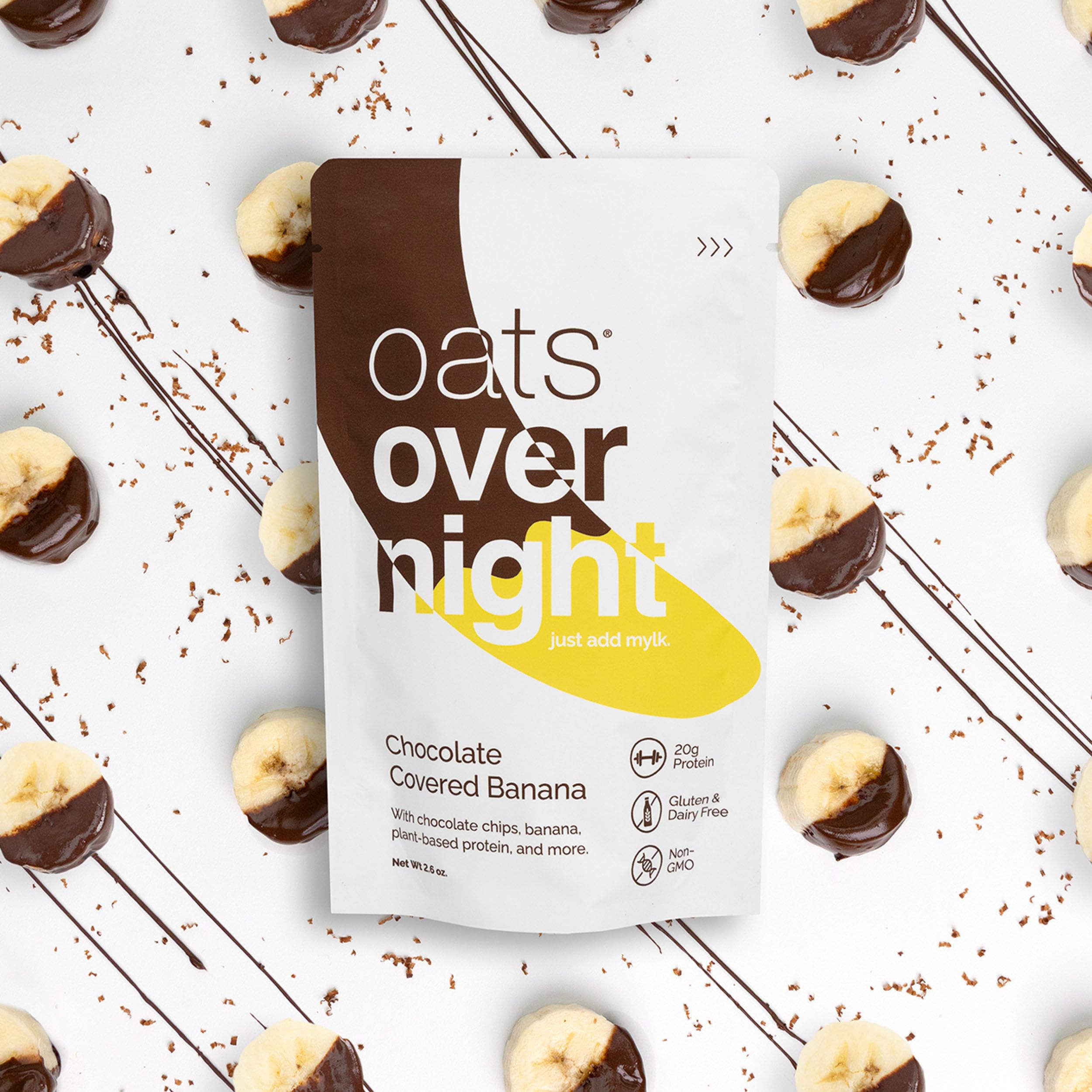 Oats Overnight 8-pack display for on-the-go breakfasts