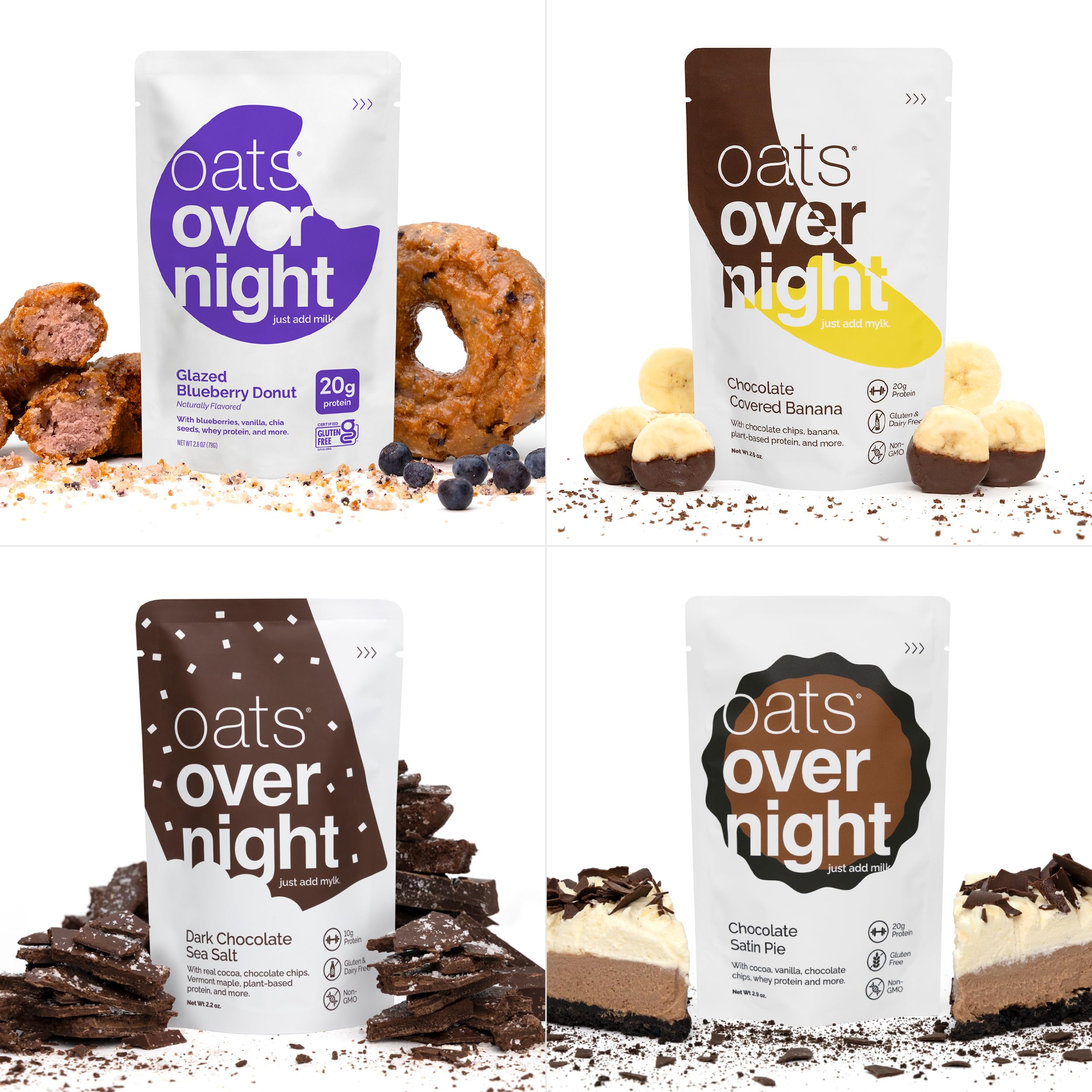 Oats Overnight dessert pour into glass, ready-to-enjoy breakfast