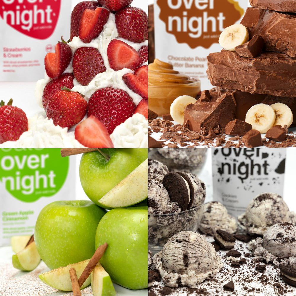 Oats Overnight gluten-free, non-GMO ingredients for mindful eating.