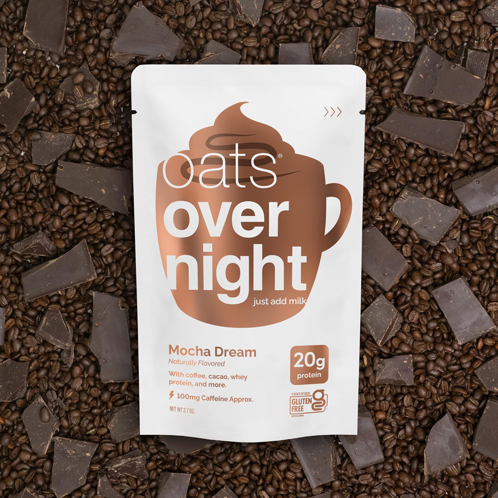 Close-up of Mocha Dream ingredients coffee and cacao