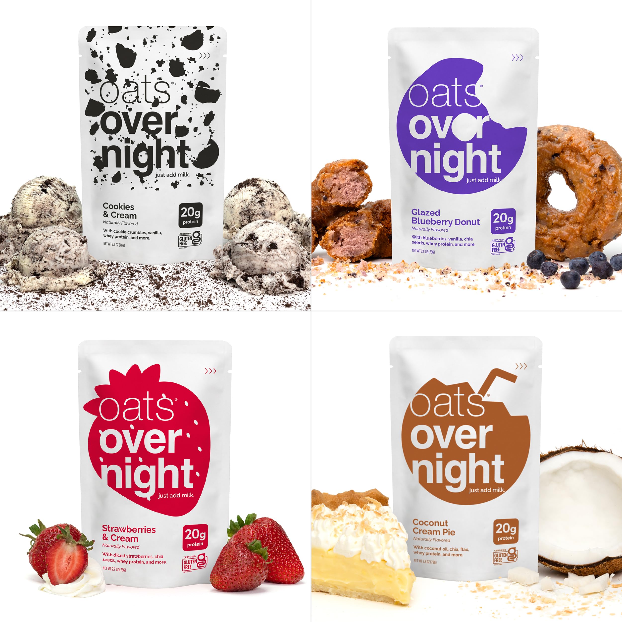 Oats Overnight Chocolate Chip Cookie Dough packet indulgent yet protein forward for busy days