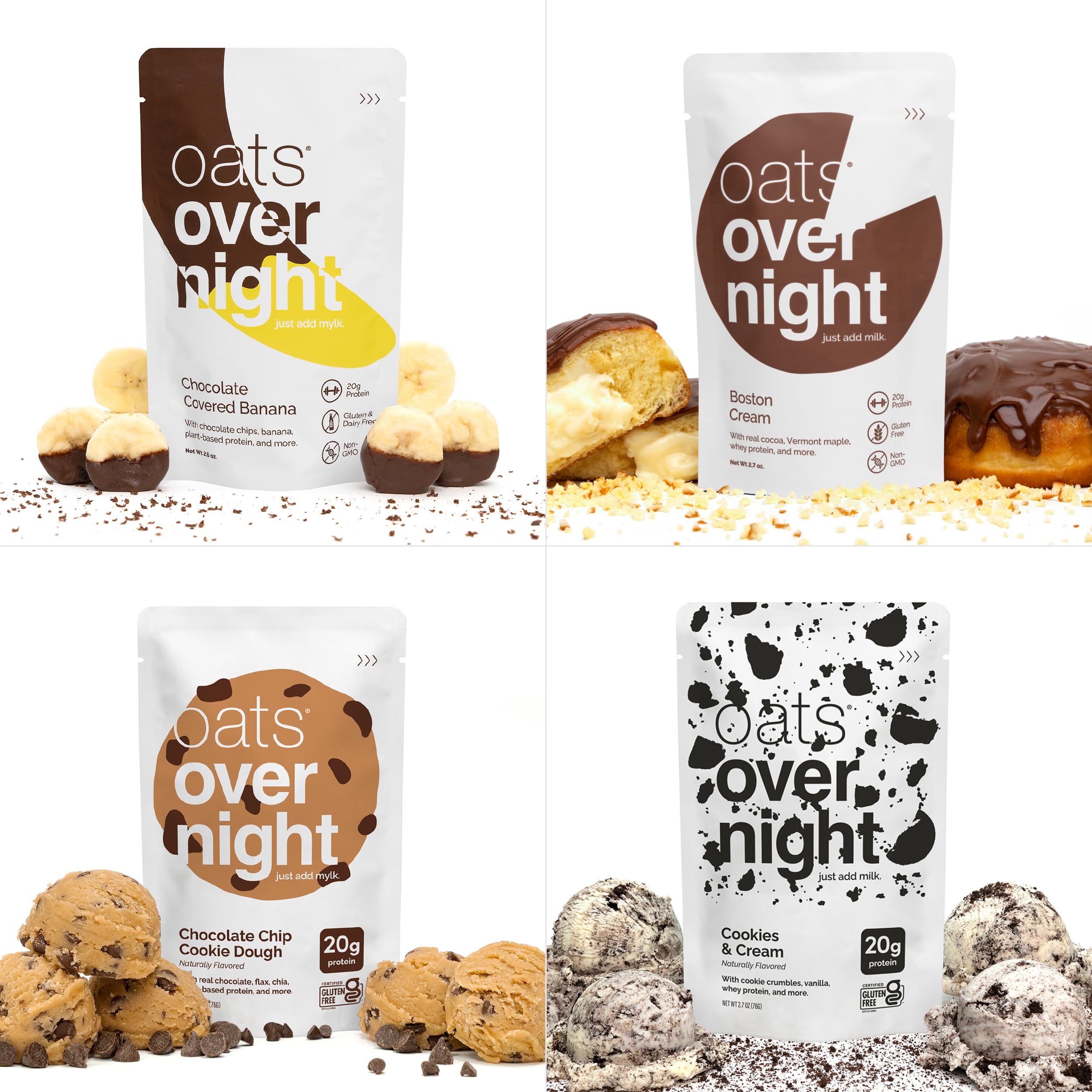 Oats Overnight Shaker Bottle included for easy, grab-and-go mornings.
