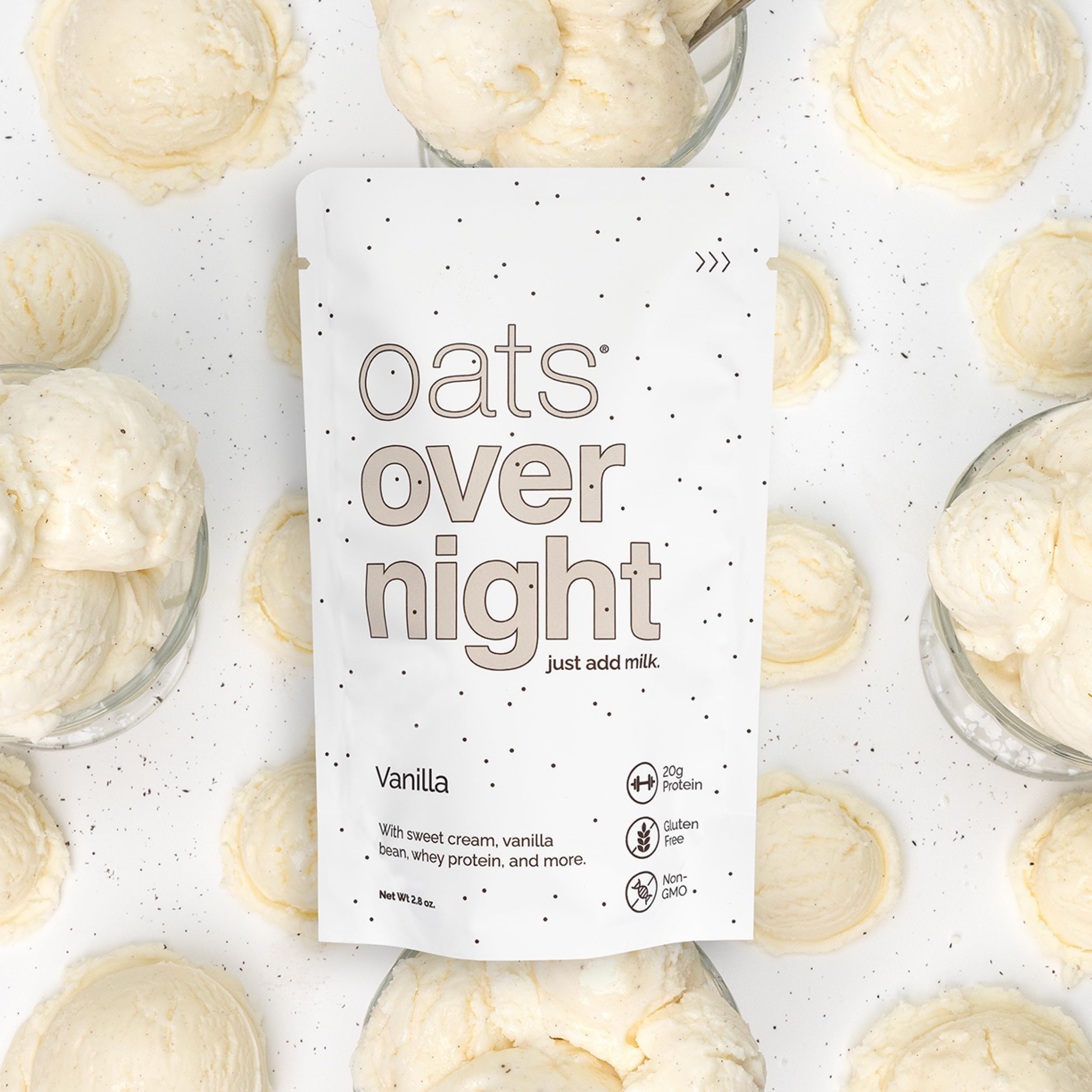 Oats Overnight Vanilla delivers 7g fiber per serving for lasting fullness