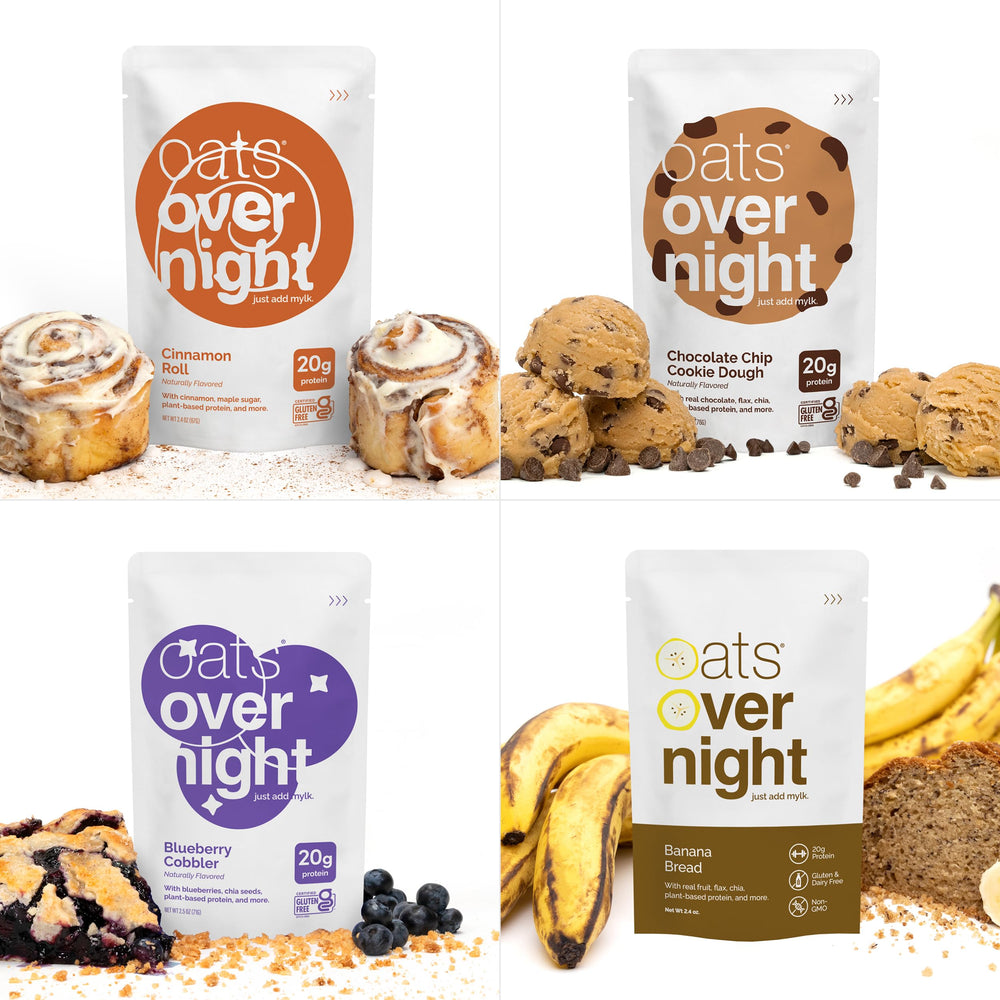 Oats Overnight vegan maple pancakes flavor pouch tasty morning option