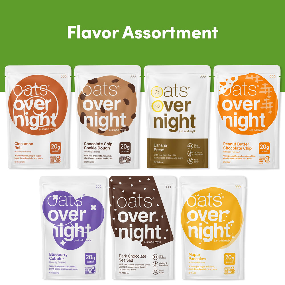Oats Overnight vegan peanut butter cookie dough cacao crunch pouch
