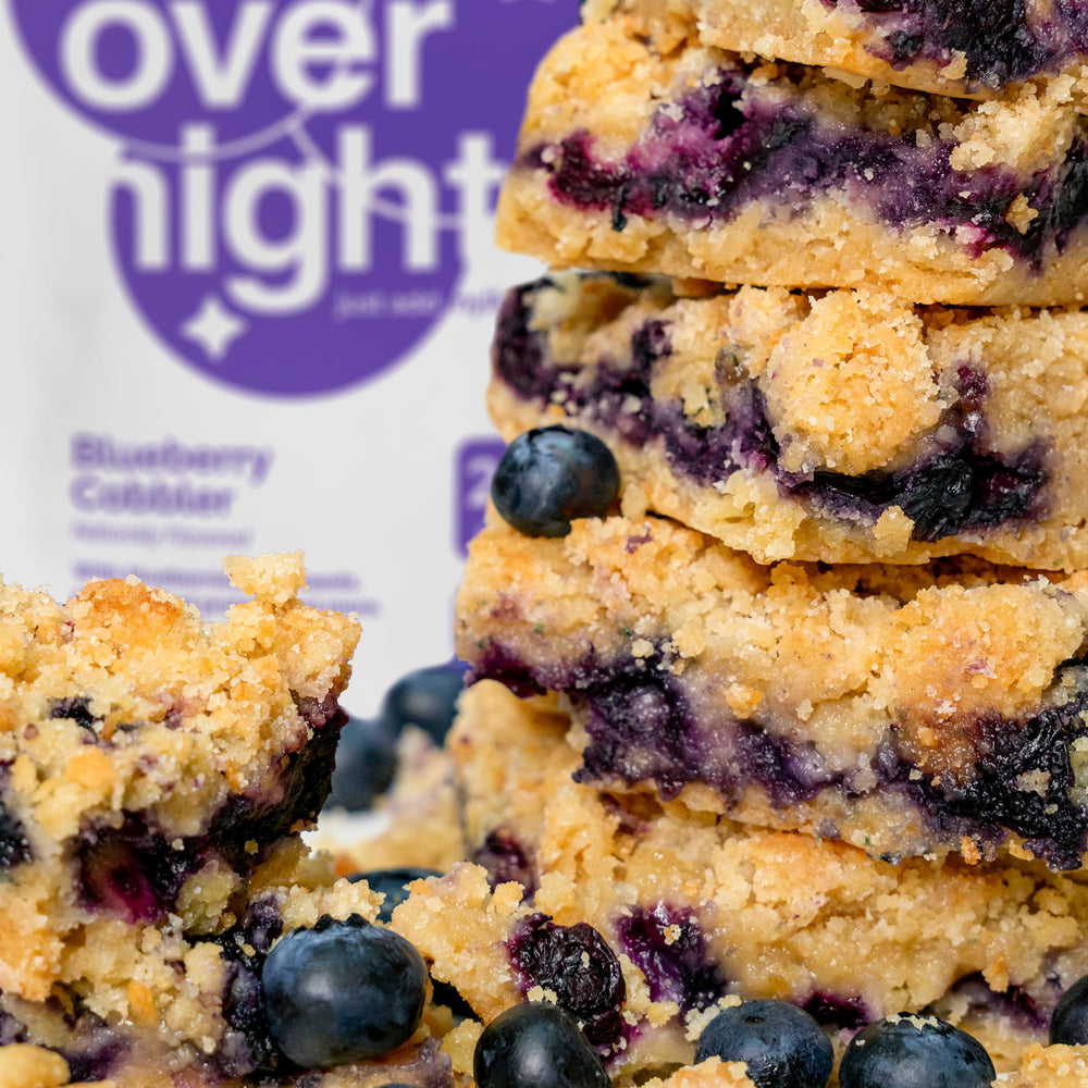 Vegan protein blend shown as plant-based breakfast option.